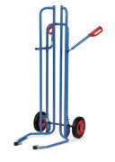 Diable pour pneumatique avec rouleaux de démarrage