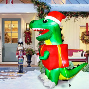 Dinosaure de Noël gonflable