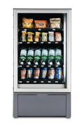 Distributeur automatique de snacks et boissons fraîches - Vitrine éclairée avec une rampe de LED