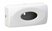 Distributeur de mouchoirs en plastique - En plastique blanc - Dimensions : 130 x 77 x 271 mm - Lot de 5