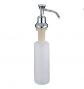 Distributeur de savon à pompe - Dimensions : hauteur dessous : 220 mm ; hauteur dessus : 80 mm - Type : A pompe