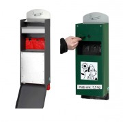 Distributeur de sacs canins avec cendrier - Capacité 4 L