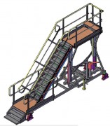 Dock d'accès sécurisé pour Boeing 747 - Aluminium