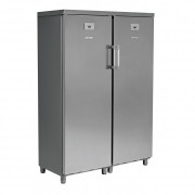 Double armoire à froid positif - Capacité : 2 x 370 L - Dimensions : 1220 x 650 x 1820 mm - Puissance : 420 W - R134a