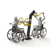 Double roue et barres de fitness PMR