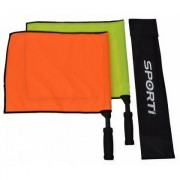 Drapeaux de touche - orange/jaune - manche PVC