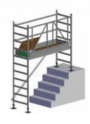 Échafaudage sur plan incliné - Demi portique de 1 m