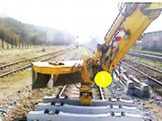 Échangeur de traverse pour excavateur - Rotation 360° - Longueur : 2 900 mm