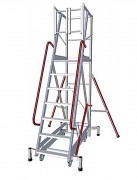 Échelle escabeau de rayonnage