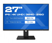 ?cran PC bureautique 27" 4K UHD