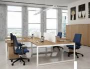 Ensemble bureau bench pour 4 personnes