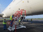 Escabeau de piste mobile - 8 à 10 marches - Hauteurs : 2 et 2,5 m