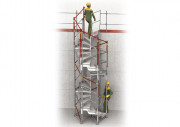 Escalier de chantier hexagonal - Hauteurs : jusqu’à 4,90 m