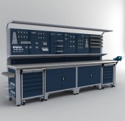 Établi armoire complet professionnel 3700 mm