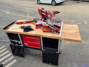 Etabli mobile de chantier radiocommandé - 4 roues motrices