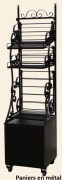 ?tagère mobile modulable paniers métal