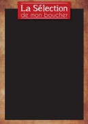 ?tiquette ardoise boucherie "La Sélection de mon Boucher "