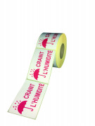 Étiquette d'expédition imprimée "Craint l’humidité" - Format : 100×150 mm / 74×105 mm