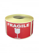 Étiquette d'expédition imprimée &quot;Fragile&quot; - Format : 100×150 mm / 74×105 mm