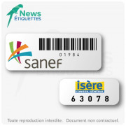 ?tiquette d’inventaire économique en couleur