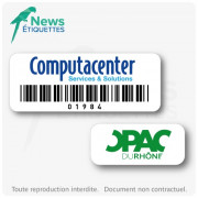 ?tiquette d’inventaire en polyester