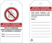 ?tiquette de consignation