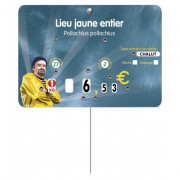 Étiquette de prix à roulettes pour poissonnerie