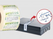 Etiquette de sécurité anti effraction - 35x30 à 75x50 mm