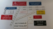 Étiquette de signalisation sur mesure