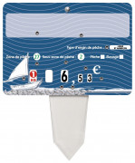 ?tiquette poissonnerie avec patte PVC cristal