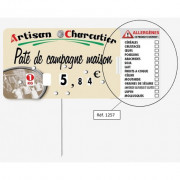 Etiquette pour boucherie présence allérgènes