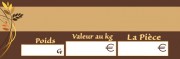 Etiquette prix pour boulangerie