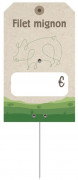 Etiquettes prix filet mignon de porc