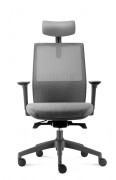 Fauteuil de bureau ergonomique avec accoudoirs - Ht. réglable de 1200 à 1300 mm