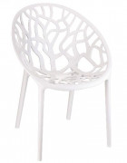 Fauteuil CRYSTAL empilable en polycarbonate 