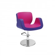Fauteuil de coupe coiffure - Dimensions du fauteuil (L x P x H) : 65 x 69 x 79/96 cm