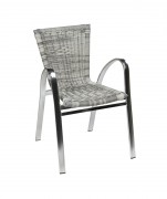  Fauteuil restaurant aluminium BARBADE