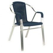 Fauteuil terrasse empilable aluminium