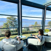 Fenêtres coulissantes vitrées à guillotine - L. 4 x H.4 m