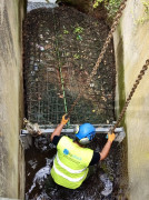 Filet anti macro-déchets