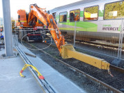 Flechette de manutention telescopique