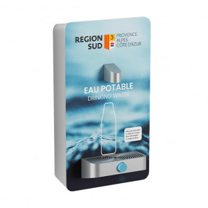 Fontaine à eau murale en inox pour erp 