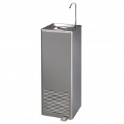 Fontaine eau fraîche à pédale - 30 L/h - Dim. L34 x P32,5 X H96 cm