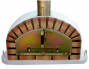 Four à pizzas traditionnel couleur brique