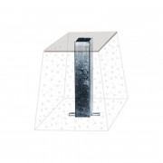 Fourreau pour tube Ø 35 mm - Carré 40 x 40 mm - à sceller - H.180 mm