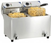 Friteuse professionnelle avec 2 cuves