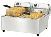 Friteuse professionnelle double cuves