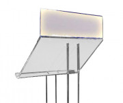 Frontons en Plexiglas pour Pupitres - Hauteur 13 cm