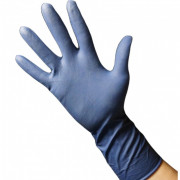 Gant latex non poudré bleu foncé