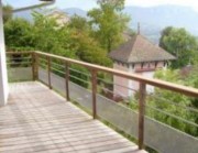 Garde corps pour terrasse en bois